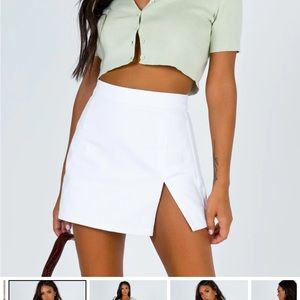 Princess Polly Lola Mini Skirt White